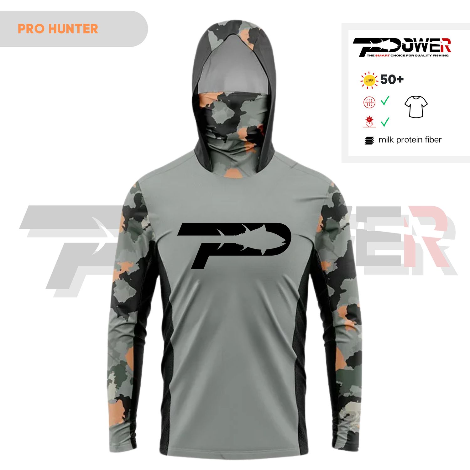 UV блуза PRO HUNTER  с вградена маска