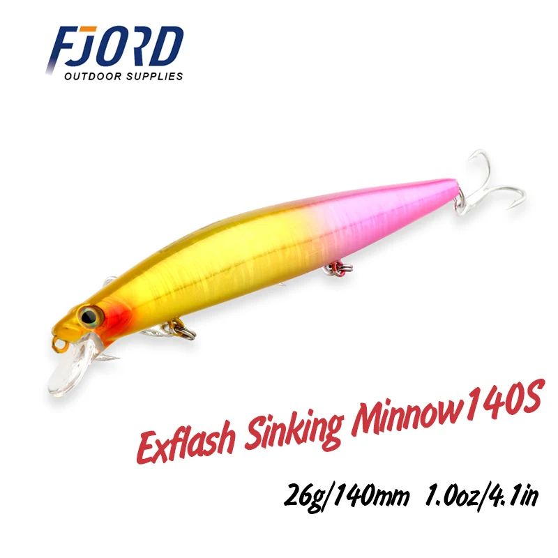 Воблер ASSASSIN EXFLASH MINNOW FJORD 120mm/140mm Floating/Sinking