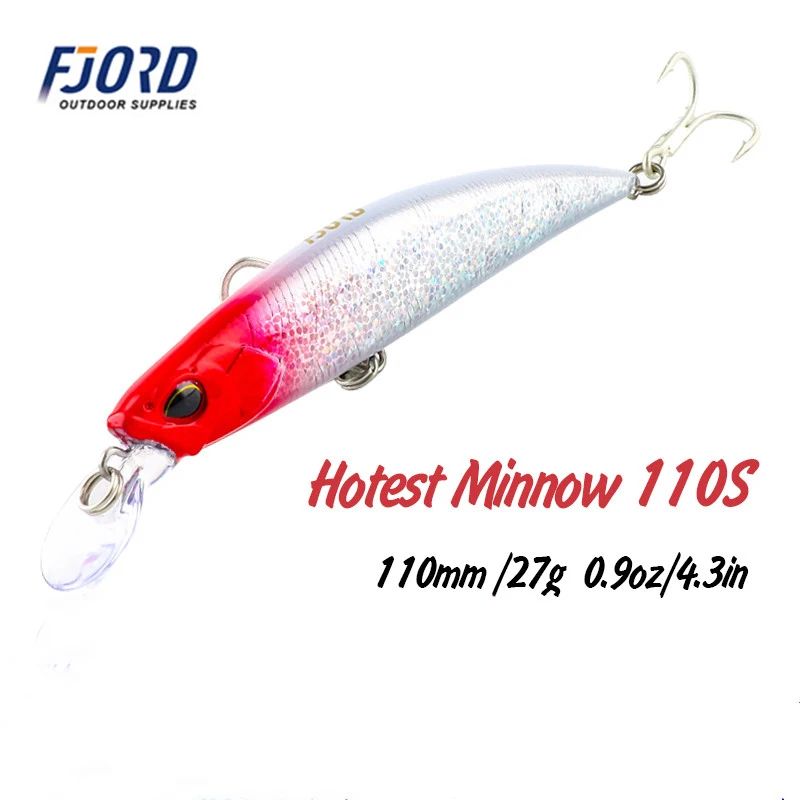 Воблер ASSASSIN HOTEST MINNOW FJORD 110м/27г Sinking