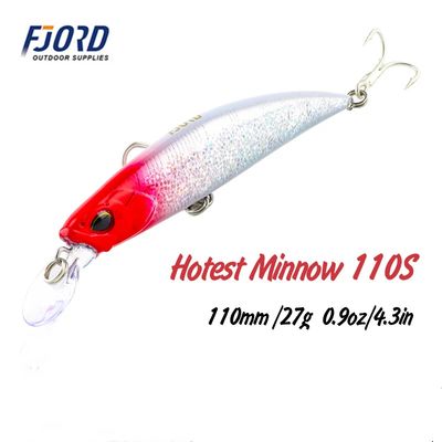 Воблер ASSASSIN HOTEST MINNOW FJORD 110м/27г Sinking