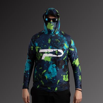 UV блуза TACKLE FIT с вградена маска