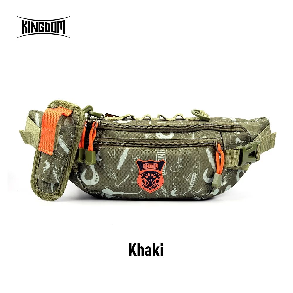 Риболовна чанта за кръст KINGDOM, цвят: Khaki