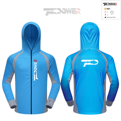 UV горнище с цип Predator Line Blue