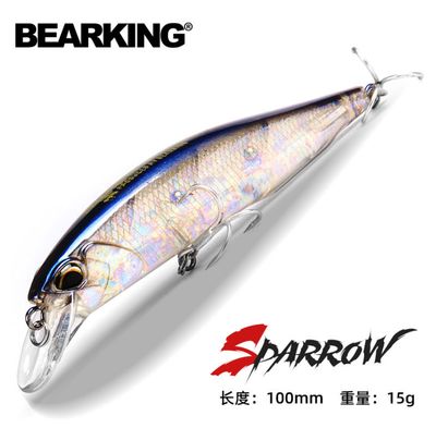 Воблер BEARKING  SPARROW Minnow 100мм. 15г. Suspending