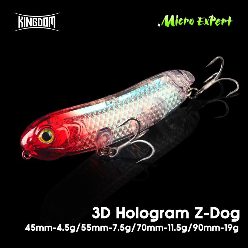 Воблер 3D Z-DOG  КINGDOM 45мм./55мм./70мм. Wallker