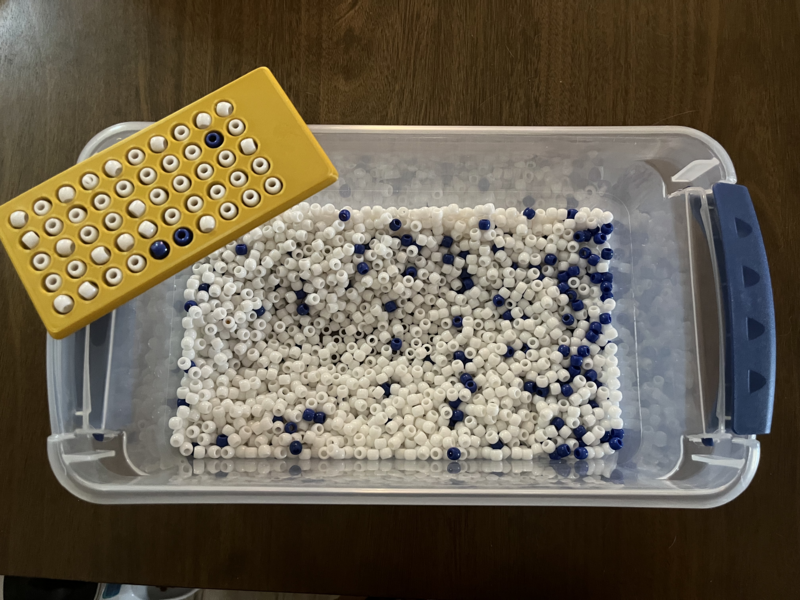The Blue Bead Experiment - A Companion Kit to the Red Bead Experiment