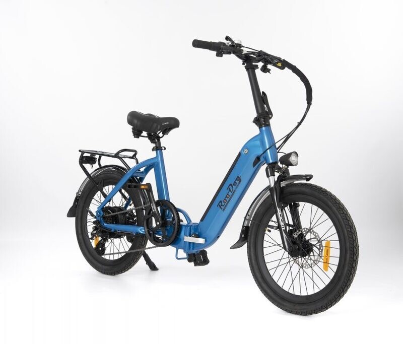 RooDog Cosmo Folding E-Bike, Colour: Metallic Blue