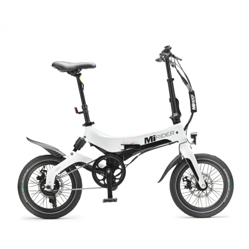 MiRiDER One 16in Folding E-Bike, Colour: Polar White