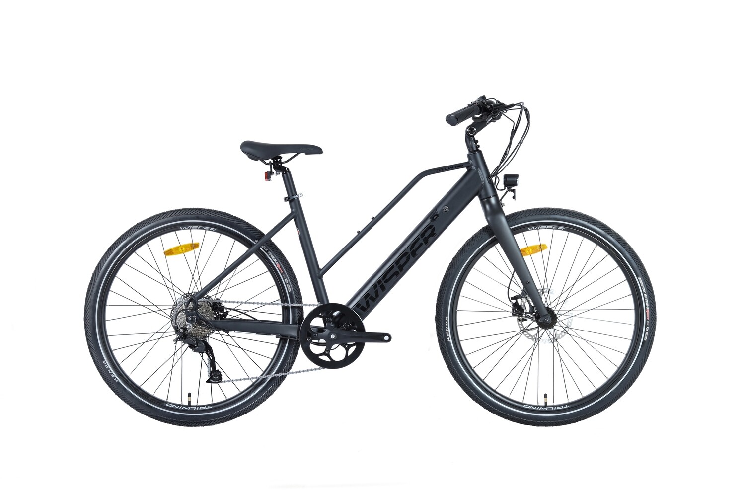 Wisper Tailwind Low Crossbar City, Colour: Black, Battery: 360Wh