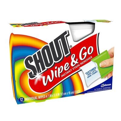 Shout Wipe & Go (12ct)