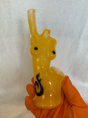 Zam_chaostheory Handblown Curated Flame Bangin Body Bong