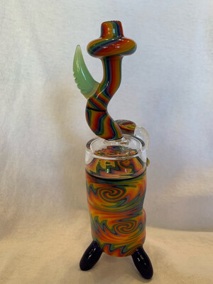 Handblown Rainbow Rake Rig By Zombie Neil