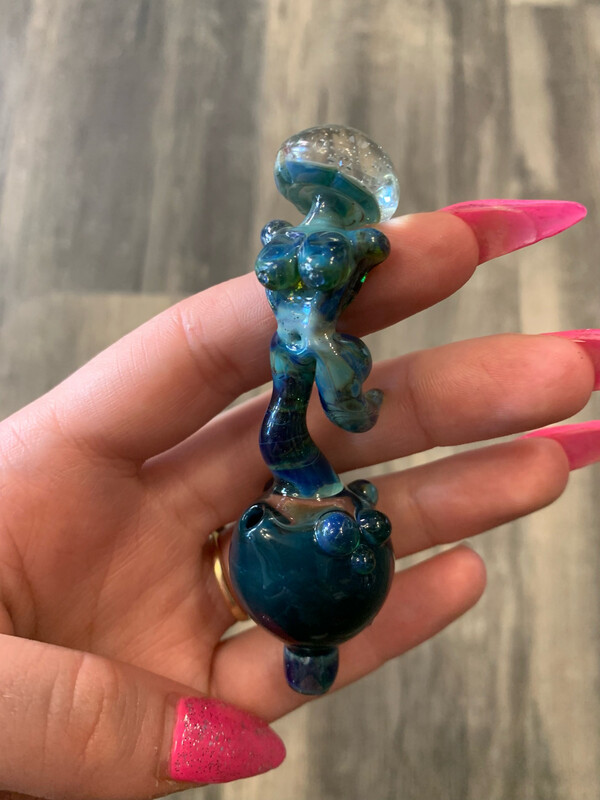 Mushroom Babe Bubble Carb Cap by Homie G Glass