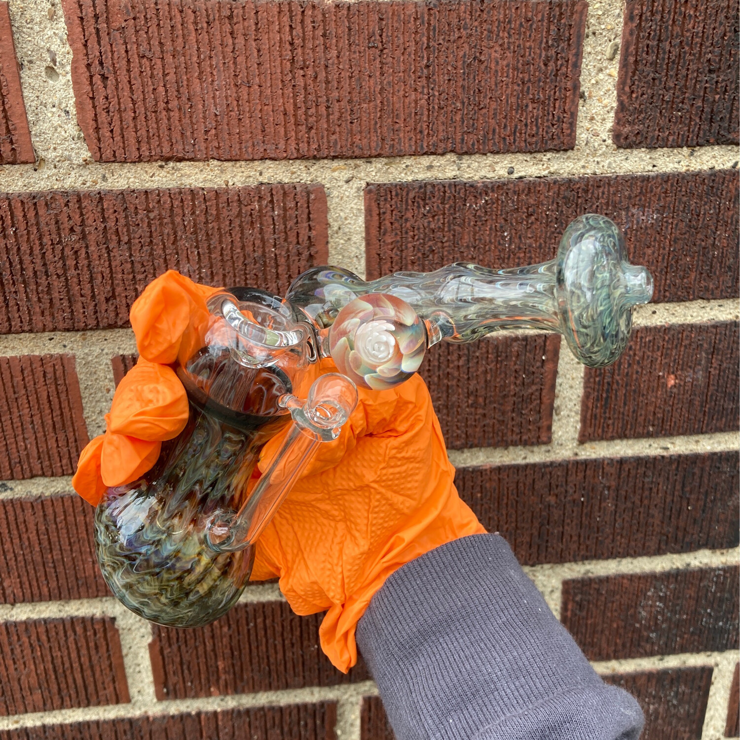 Blue Wave Lotus Pipe