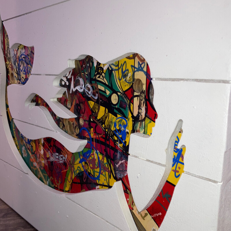 Tiltcycle Up cycled Pinball Parts Art