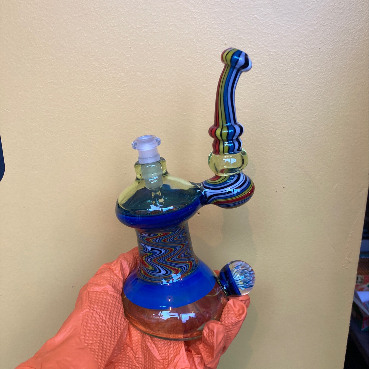 Rainbow Melted Bubbler