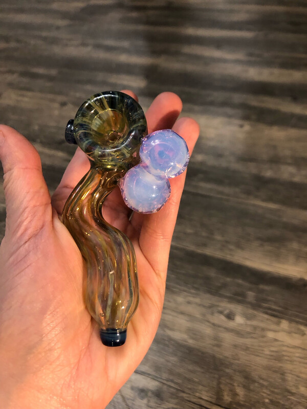 Iridescent Shrooms Bendy Hand Pipe