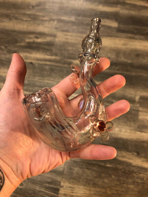 UV Reactive April Showers Sherlock Hand Pipe