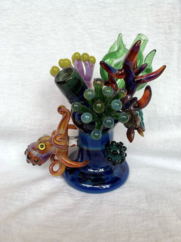 Handblown Under The Sea Rig By Monte Glass