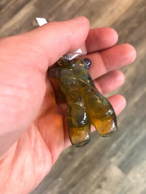 Yellow Green Stardust Goddess Pendant