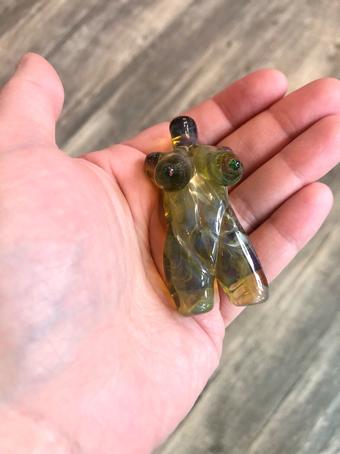 Yellow Green Stardust Goddess Pendant