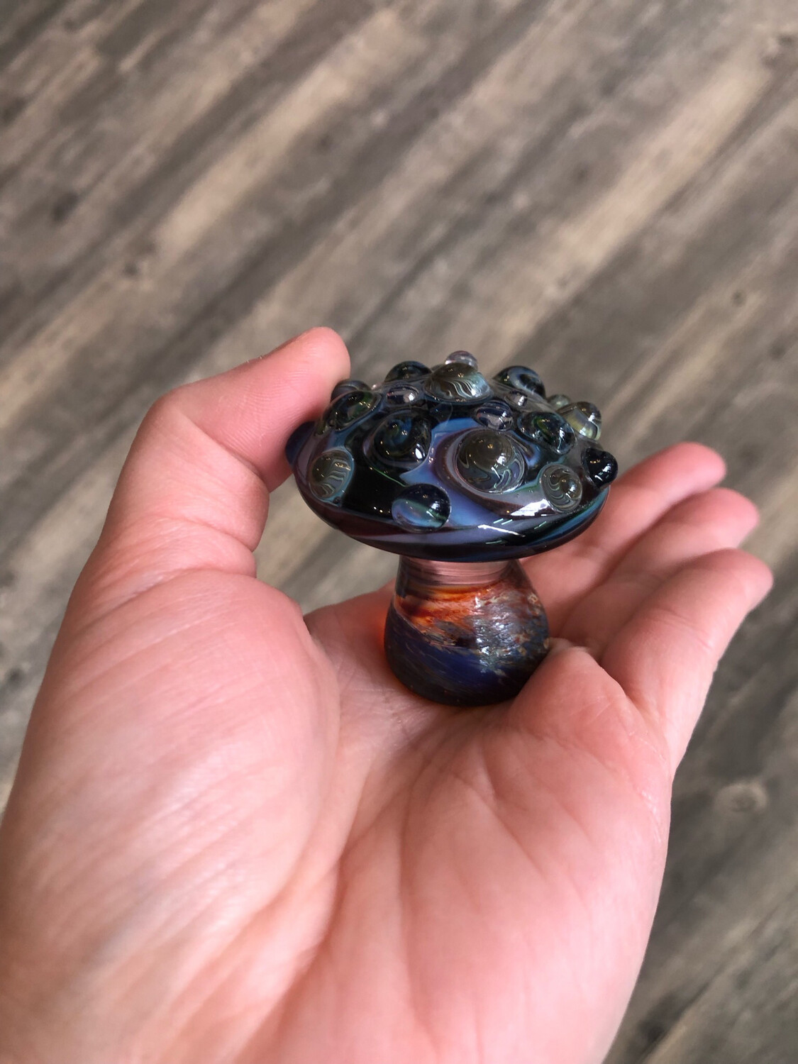 Forest Dusk Handblown Mushroom Decoration