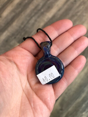 Halfpipe Swirl Handblown Pendant