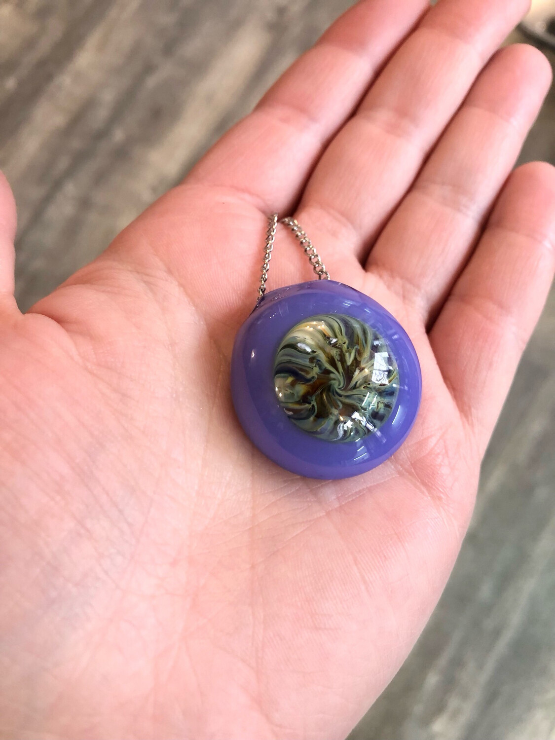 Purple Swirl Pendant