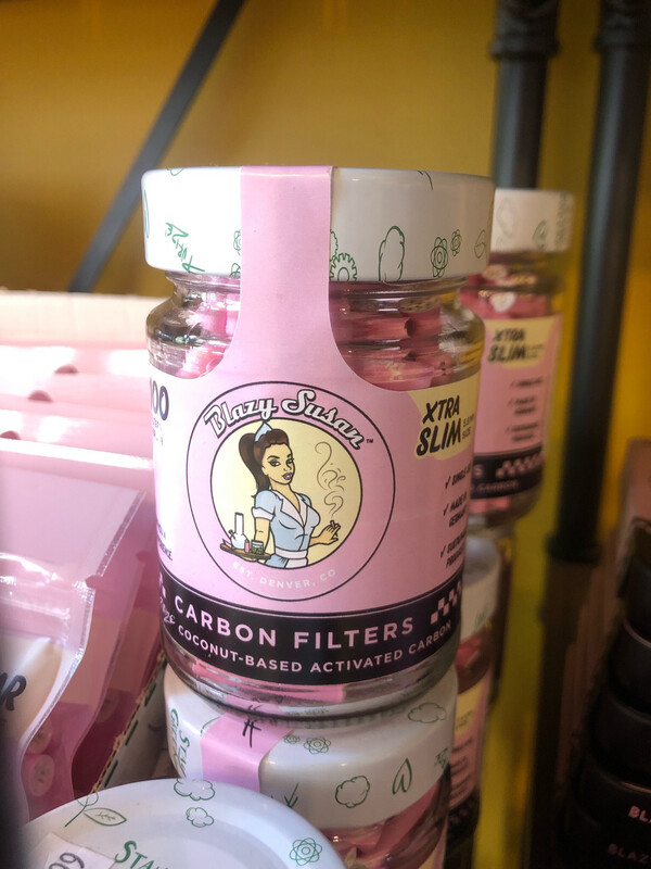 Blazy Susan Activated Carbon 100 Filter Extra Slim Tip Jar