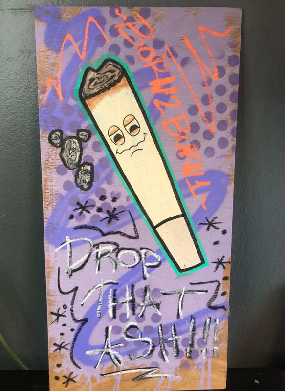 Drop That Ash Wooden Wall Hanging