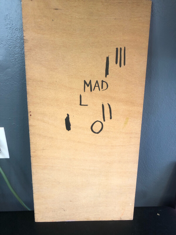 Drop That Ash Wooden Wall Hanging