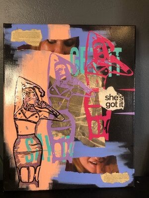 She’s Got It Multimedia Painting
