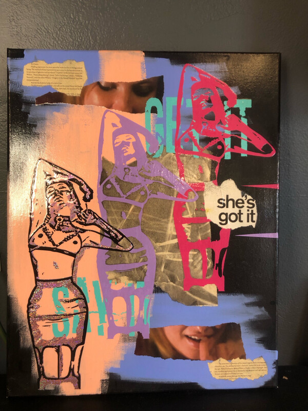 She’s Got It Multimedia Painting