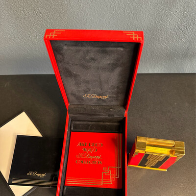 1996 Art Deco S.T. Dupont Jeroboam Table Lighter