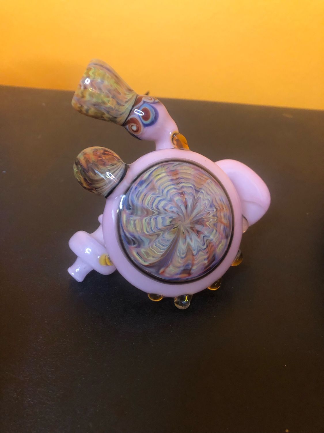 Pink Vortex American Borosilicate Glass Hand Pipe