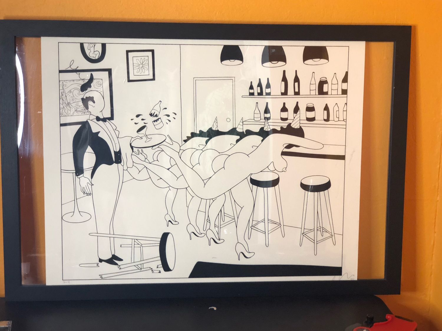 Bar Line Framed Fucci Print