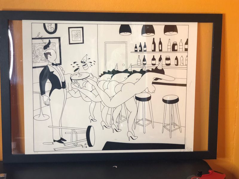 Bar Line Framed Fucci Print