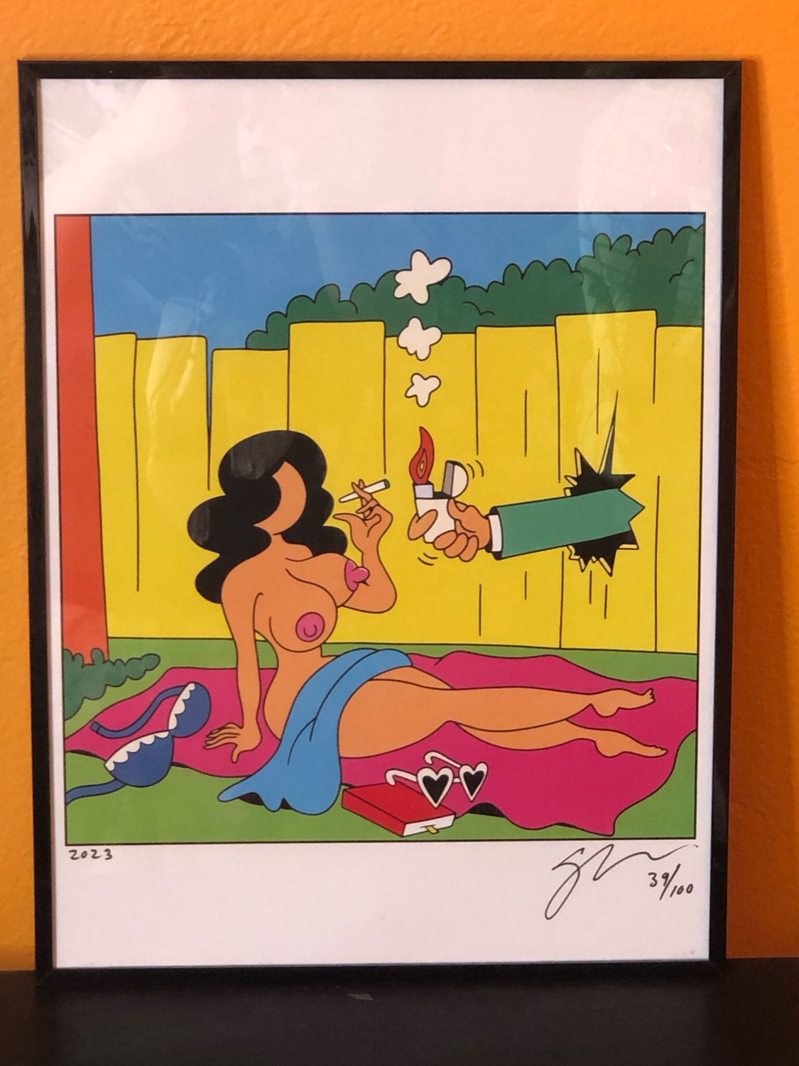 Have A Light Numbered Framed Fucci Print