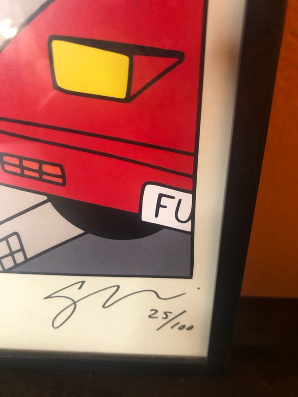 Who’s Walking Who Numbered Framed Fucci Print