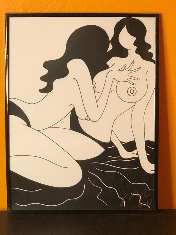 Very Good Friends Numbered Framed Fucci Print