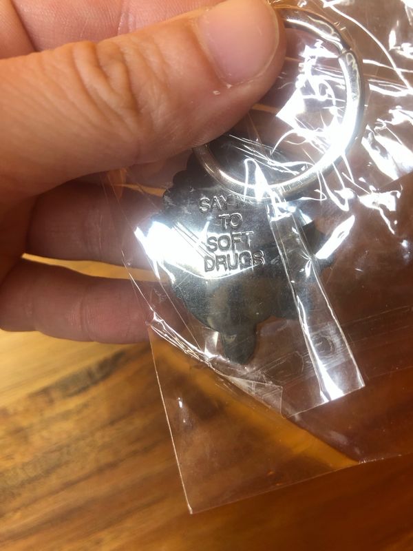 Ermsy Limited Run Don’t Do Soft Drugs Pink Panther Keychain