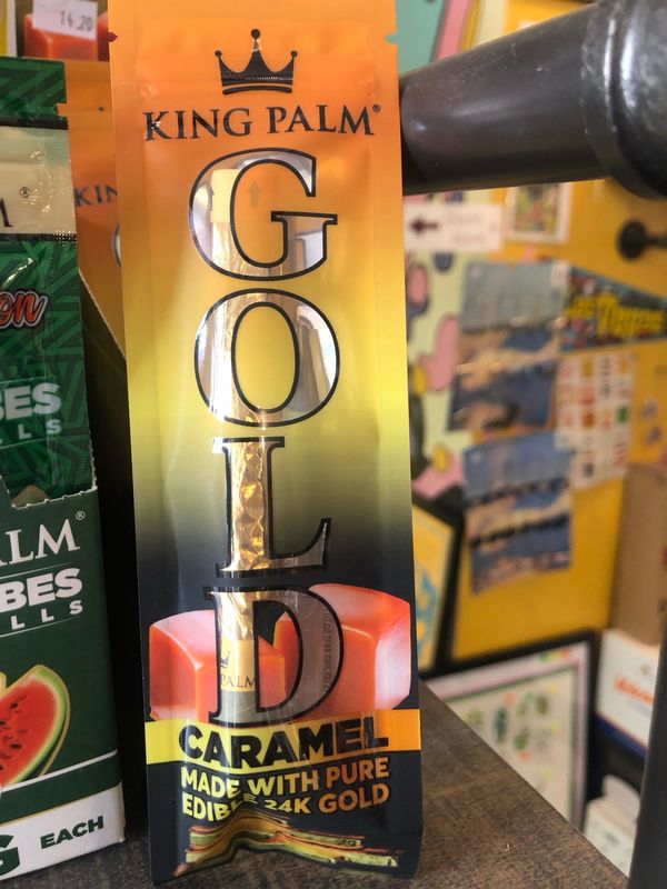 King Palm 24K Gold Caramel Leaf Rolls