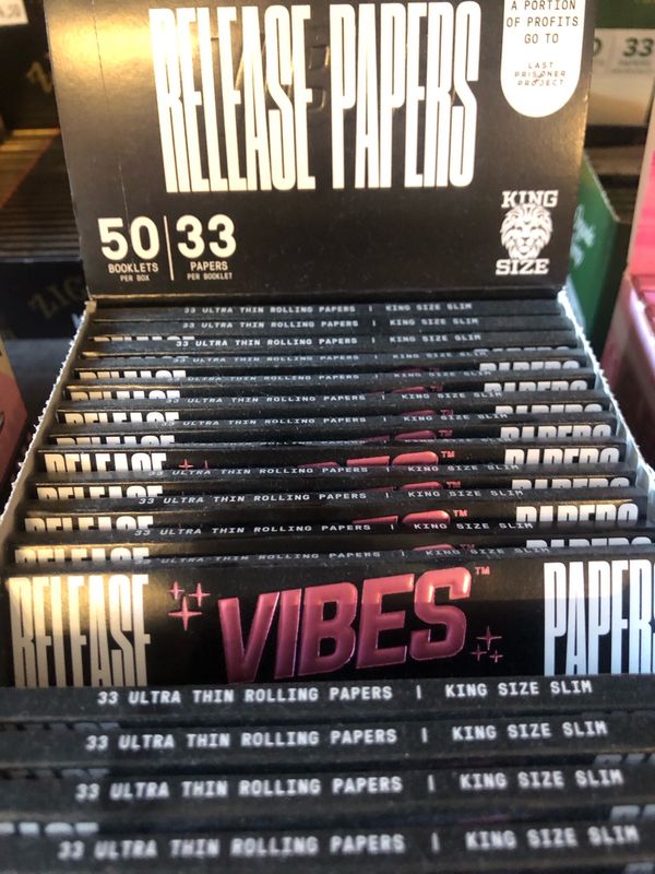 Vibes King Size Slim Release Papers