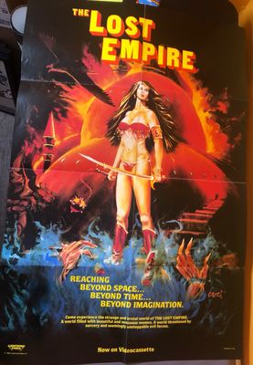 1985 Lightning Video “The Lost Empire” Movie Poster