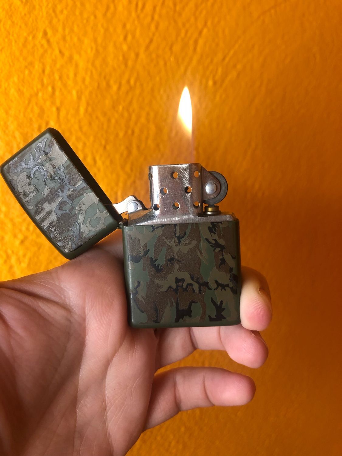 1998 All Over Camo Print Zippo Lighter