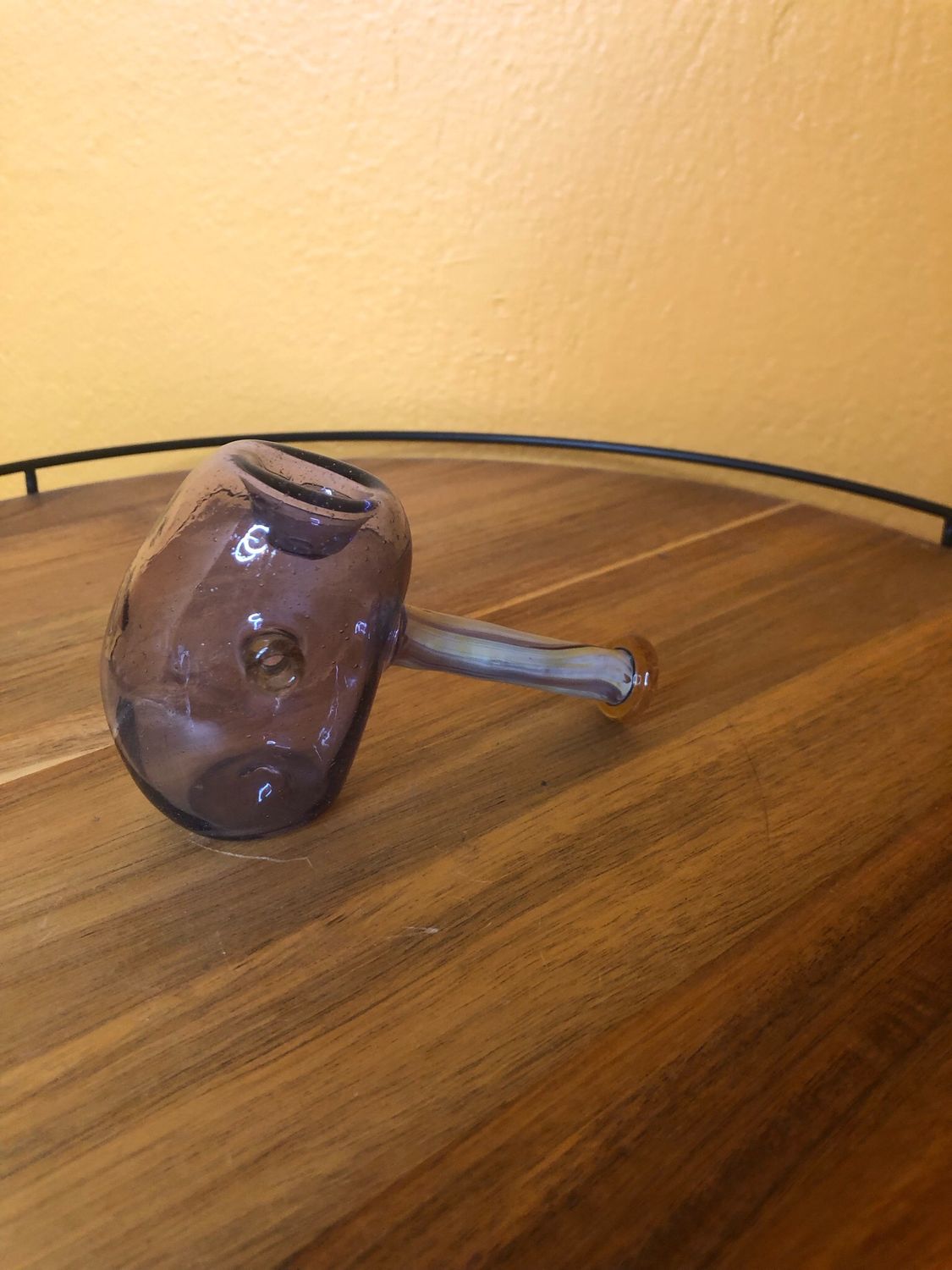 Mauve Bubble Bowl Hand Pipe