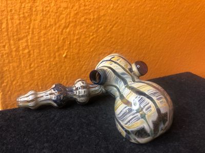 Blue And Beige Hammer Bubbler