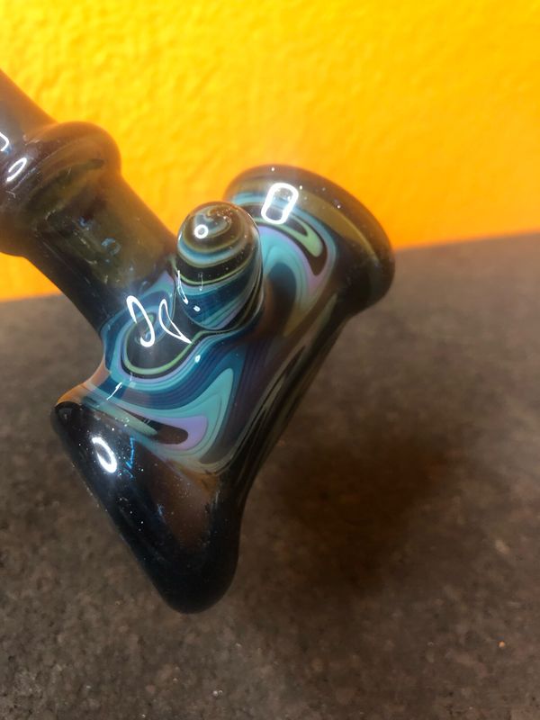 Black and Blue Adventurine Hammer Pipe