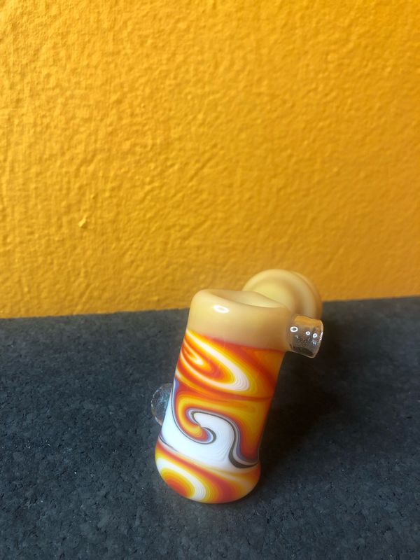 Fiery Wigwag and Opal Sphere Hammer Pipe