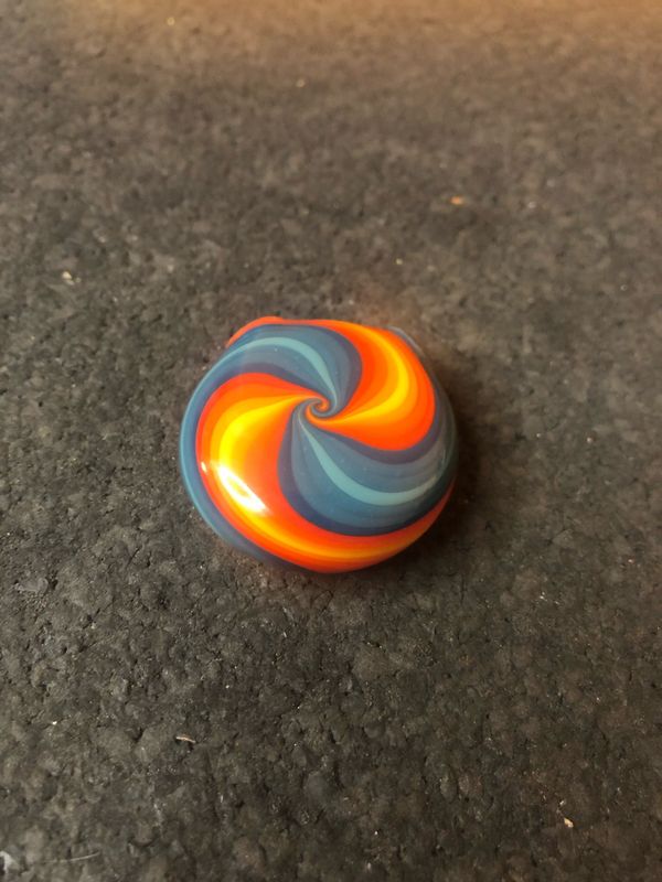 Hot and Cold Baker Glass Pendant